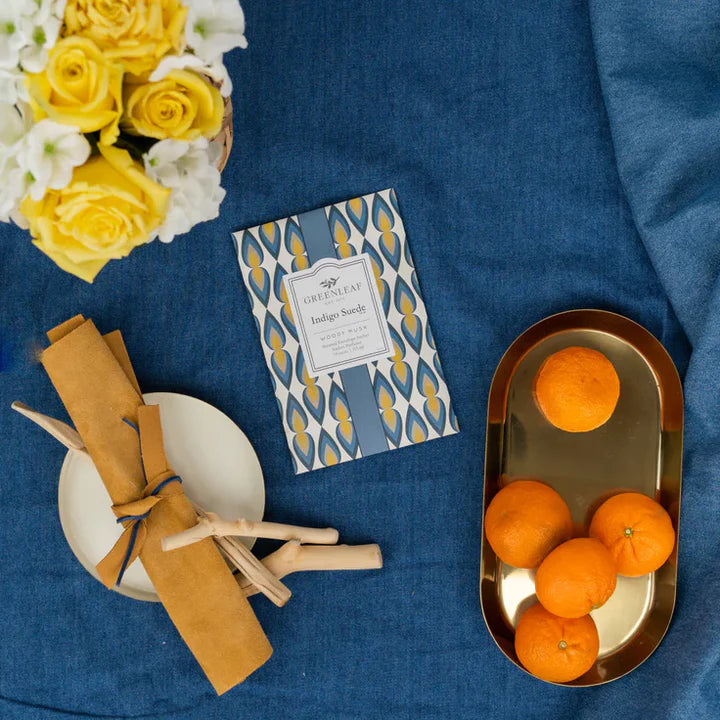 Indigo Suede Scented Sachet