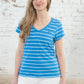 Lighthouse Clothing Ariana T-Shirt - Blue Stripe