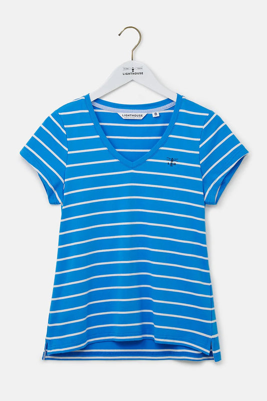 Lighthouse Clothing Ariana T-Shirt - Blue Stripe