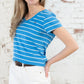 Lighthouse Clothing Ariana T-Shirt - Blue Stripe
