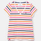 Lighthouse Clothing Ariana T-Shirt - Orange Pink Stripe