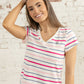 Lighthouse Clothing Ariana T-Shirt - Pink Stripe