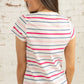 Lighthouse Clothing Ariana T-Shirt - Pink Stripe