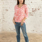 Lighthouse Clothing Ariana Top - Coral Daisy