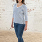 Lighthouse Clothing Ariana Top - Indigo Stripe