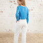 Lighthouse Clothing Causeway Top - Azure Blue Stripe