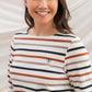 Lighthouse Clothing Causeway Top - Rust Mocha Stripe