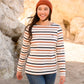 Lighthouse Clothing Causeway Top - Rust Mocha Stripe
