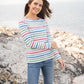 Lighthouse Clothing Causeway Top - Seagrass Blue Stripe