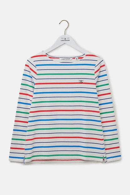 Lighthouse Clothing Causeway Top - Seagrass Blue Stripe