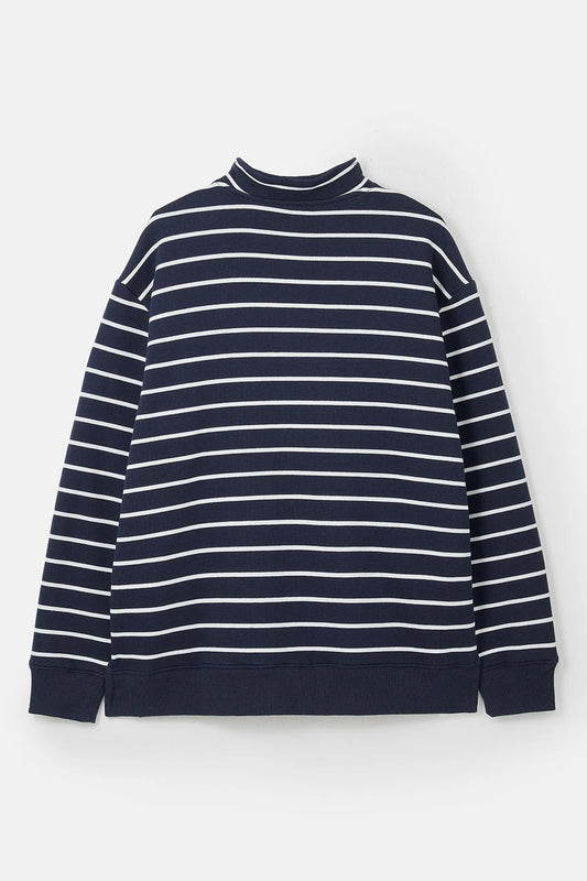 Lighthouse Clothing Coral Jersey - Navy Stripe