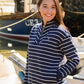 Lighthouse Clothing Coral Jersey - Navy Stripe