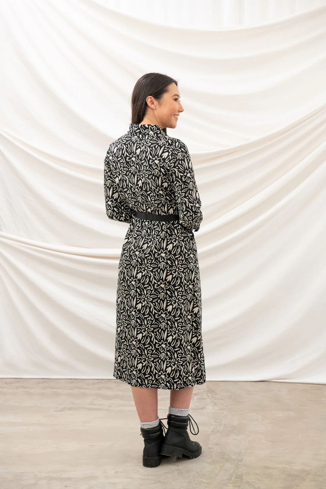 Lighthouse Clothing Elsie Dress - Black Floral