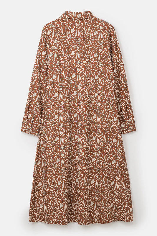 Lighthouse Clothing Elsie Dress - Rust Floral