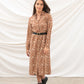 Lighthouse Clothing Elsie Dress - Rust Floral