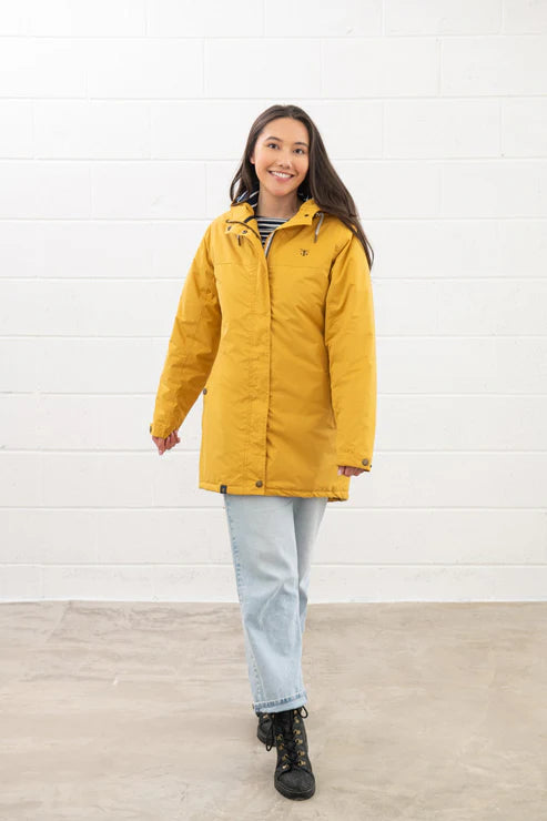 Lighthouse Clothing Ladies Eva Long Coat - Antique Gold