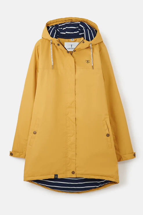 Lighthouse Clothing Ladies Eva Long Coat - Antique Gold