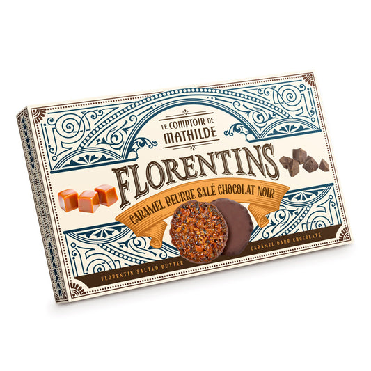 Le Comptoir Dark Chocolate Salted Caramel Florentines