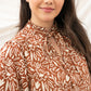 Lighthouse Clothing Grace Blouse - Rusty Floral