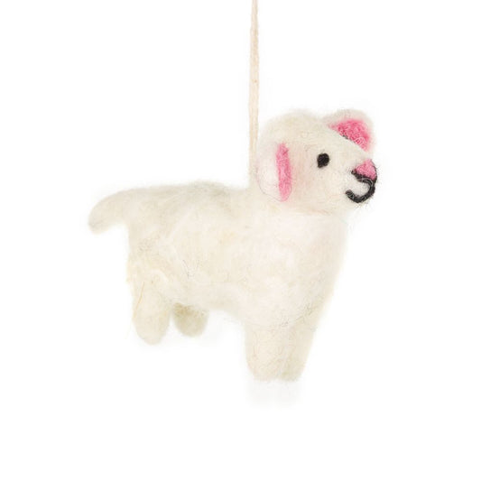 Felt So Good Lulu Lamb Hanging Decoration