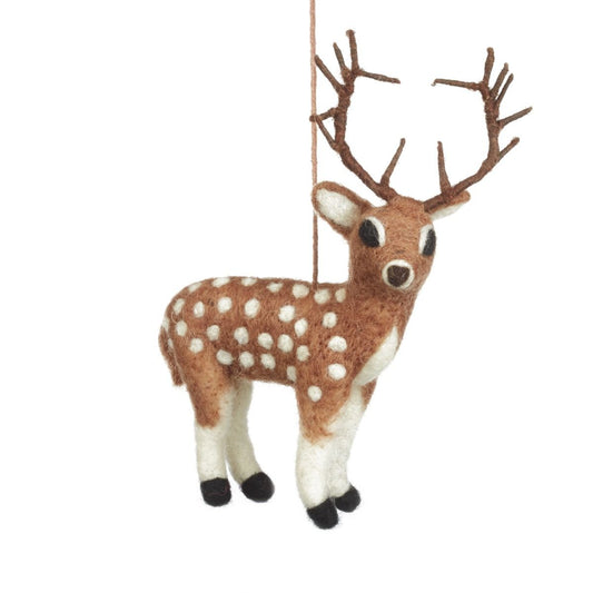 Felt So Good Brown Stag Hanging Decoration
