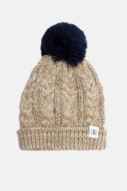 Lighthouse Cable Knit Bobble Hat