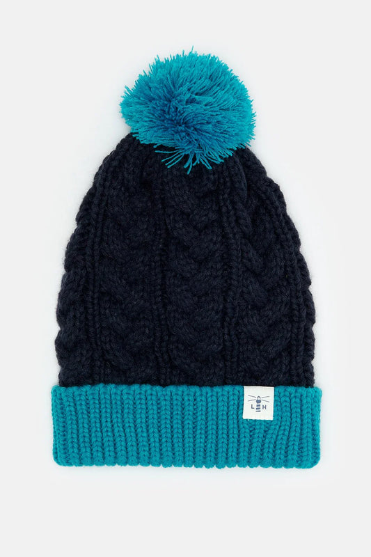 Lighthouse Cable Knit Bobble Hat