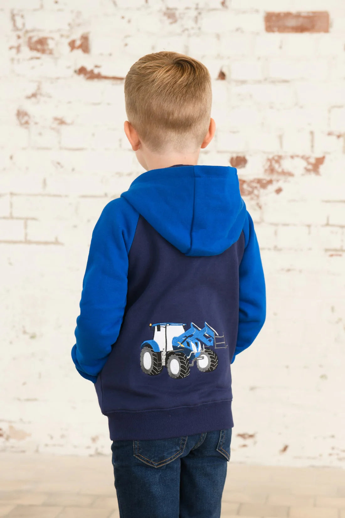 Lighthouse Clothing Jackson Full Zip Sweat - Blue Tractor