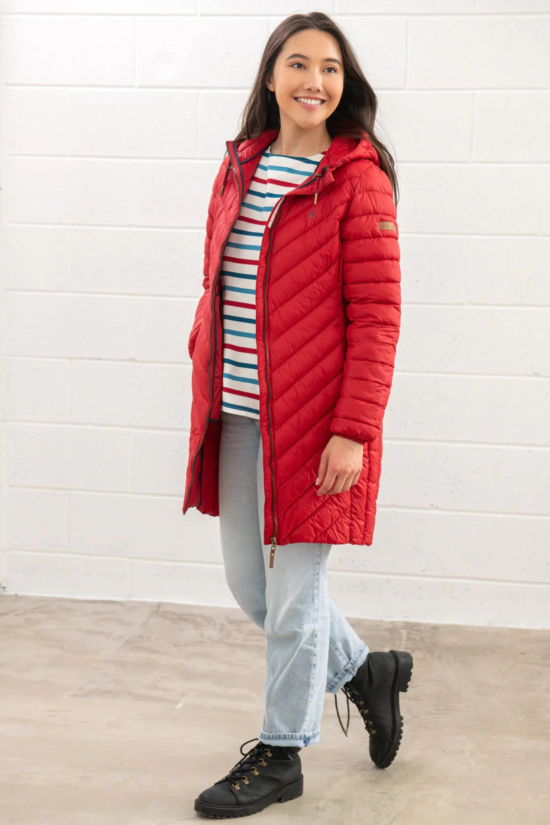 Lighthouse Clothing Laurel Ladies Coat - Red