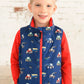 Lighthouse Clothing Alex Boys Gilet - Navy Blue Tractor