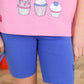 Lighthouse Clothing Polly Shorts - Purple
