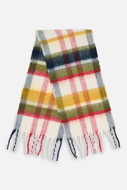 Lighthouse Clothing Scarf - Antique Gold Olive Red