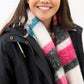 Lighthouse Clothing Scarf - Rust, Pink & Navy