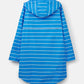Lighthouse Clothing Beachcomber Long Coat Azure Blue Stripe