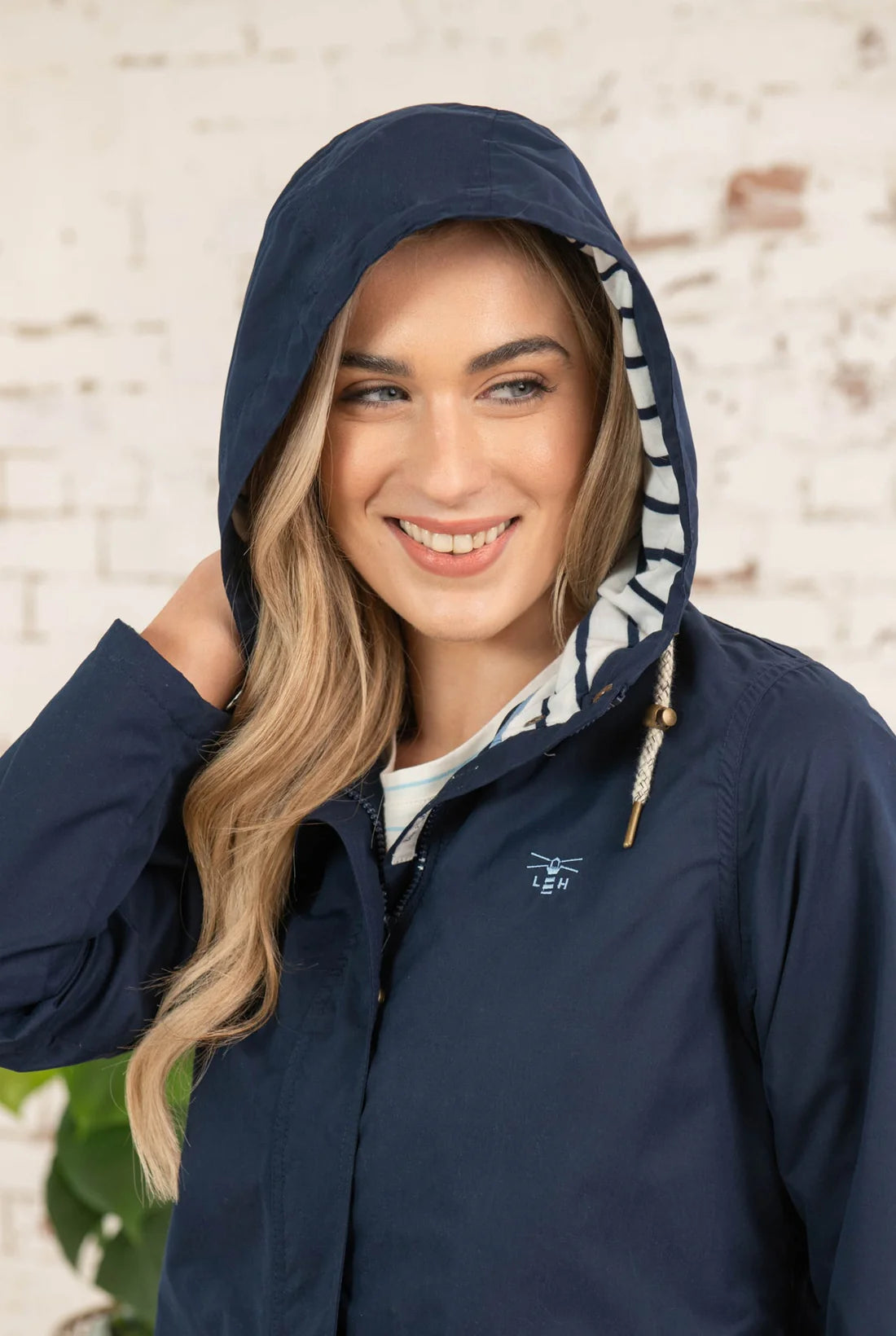 Lighthouse Clothing Beachcomber Long Coat - Navy