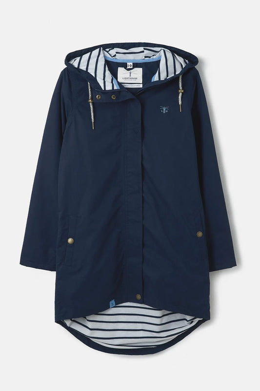 Lighthouse Clothing Beachcomber Long Coat - Navy