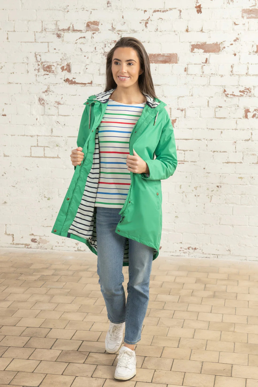 Lighthouse Clothing Beachcomber Long Coat - Seagrass