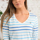 Lighthouse Clothing Ariana Top - Blue Stripe