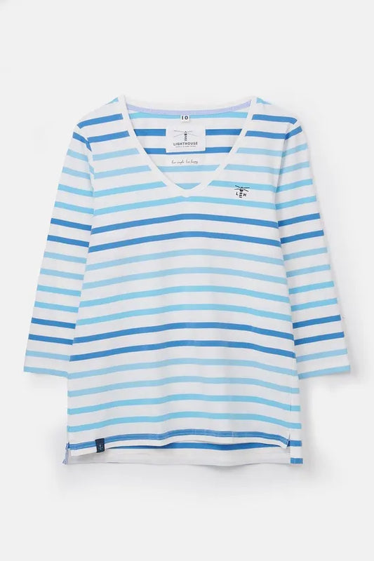 Lighthouse Clothing Ariana Top - Blue Stripe