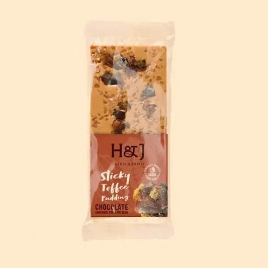 H&J Sticky Toffee Pudding Chocolate Bar