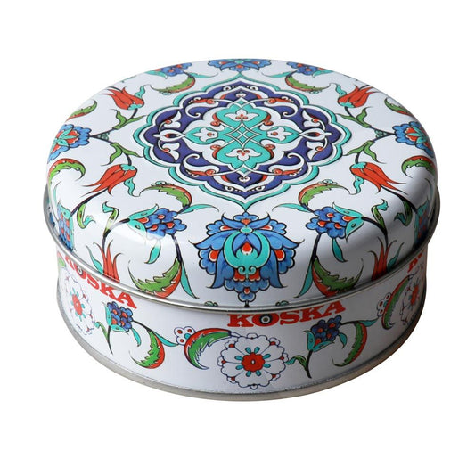Truede Rose and Lemon Turkish Delight Round Box Tin