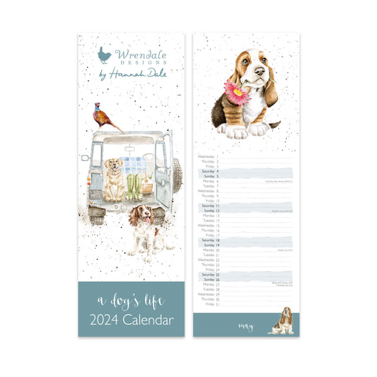 Wrendale 'A Dog's Life' Slim Calendar