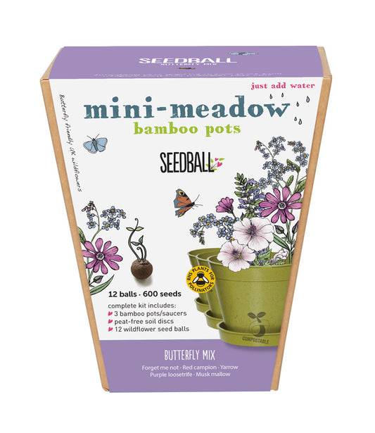 Seedball Butterfly Meadow Pots