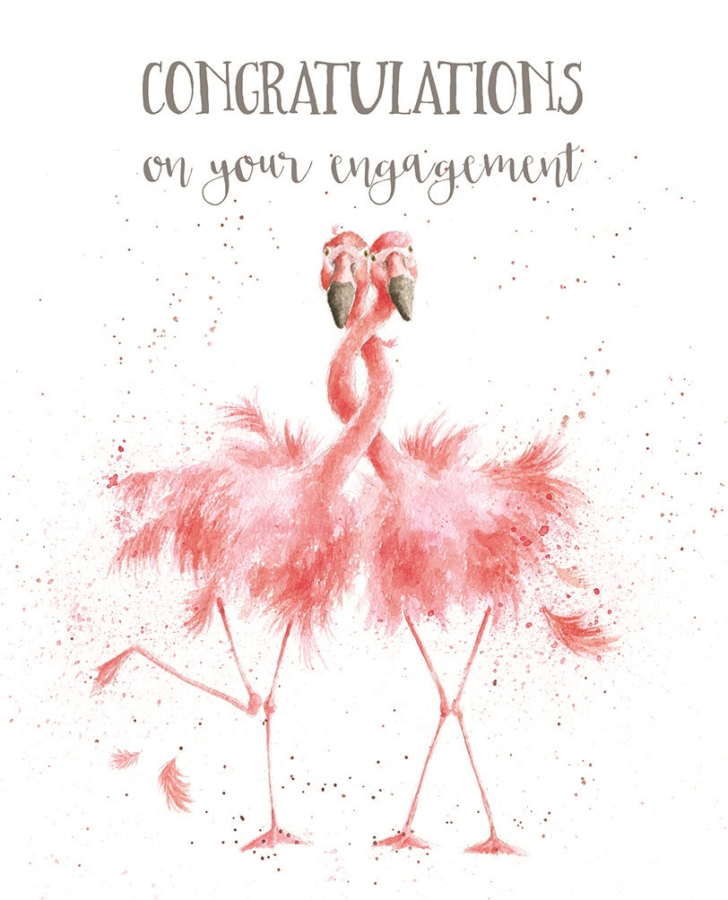 Wrendale Flamingo Together Card