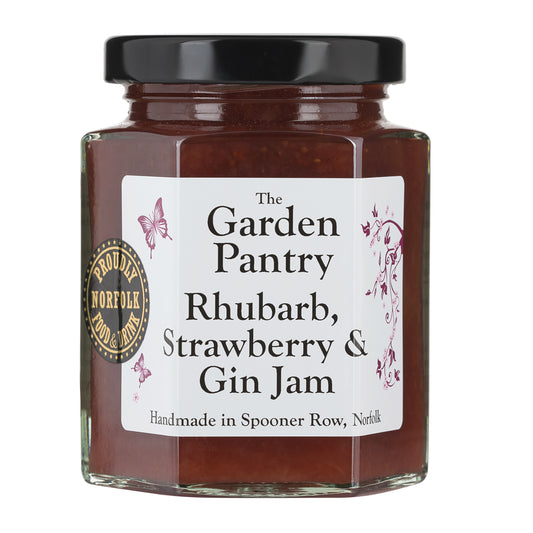 The Garden Pantry Confiture de rhubarbe, fraises et gin