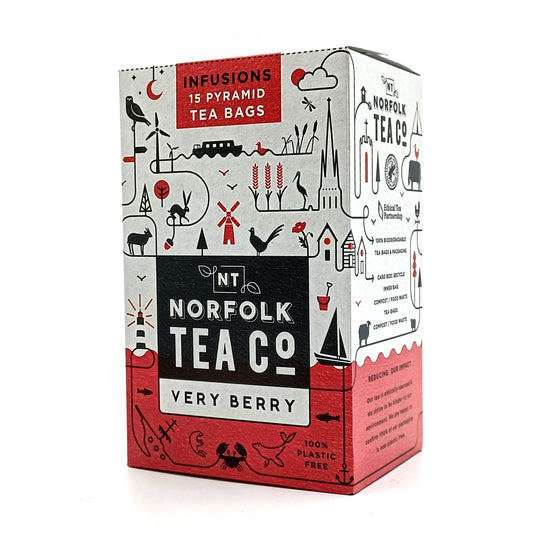 Norfolk Tea Co. Té Berry Burst (15 bolsitas de té)