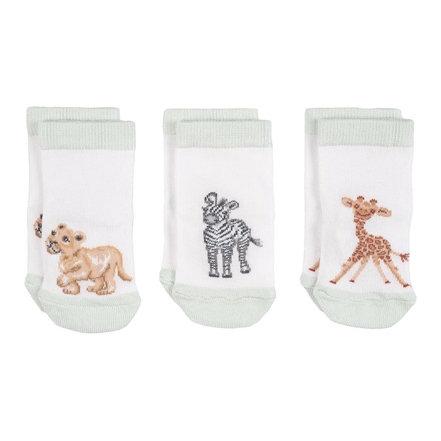 Wrendale 'Little Savannah' African Animal Baby Socks