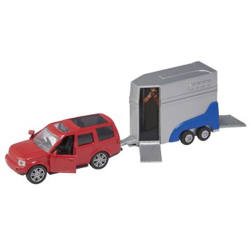 Diecast 4X4 y caja de caballos