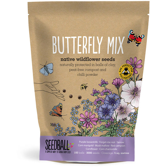 Bolsa de agarre con mezcla de mariposas y semillas