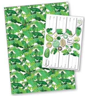 Tropical Leaves Gift Wrap
